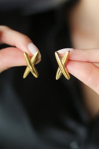 Pendientes - Chapado en oro amarillo