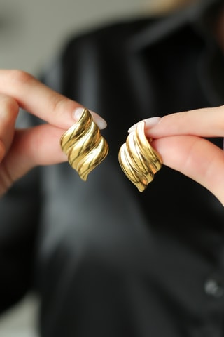 Pendientes - Chapado en oro amarillo