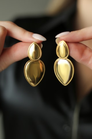 Pendientes - Chapado en oro amarillo