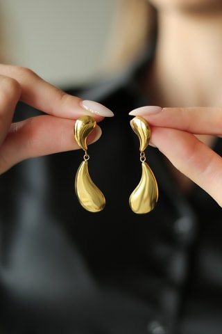 Pendientes - Chapado en oro amarillo