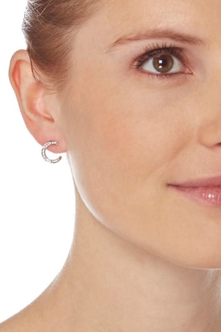 Pendientes C  -  Oro blanco y diamantes