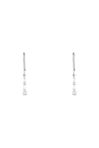 Pendientes Roma - Oro blanco y diamantes