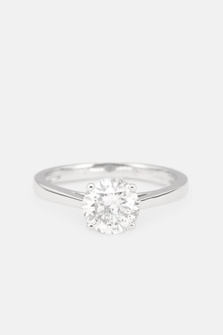 Solitario Impérial - Oro blanco y diamante