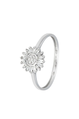 Bague Soleil Or blanc et diamants