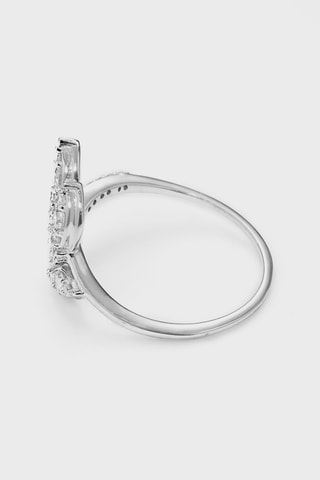 Anillo Izïa - Oro blanco y diamantes
