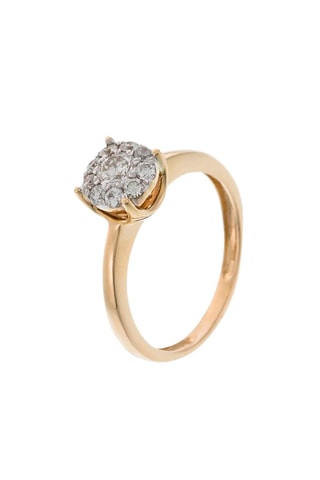 Anillo Brillant Luciana - Oro amarillo y diamantes