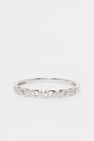 Anillo Moussaillon - Oro blanco y diamantes