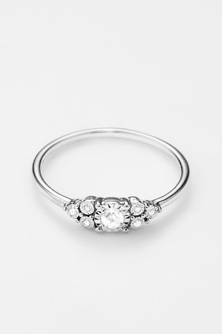 Anillo - Oro blanco y diamantes