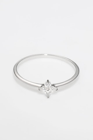 Anillo Alba - Oro blanco y diamantes