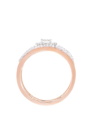 Anillo Magical - Oro rosa, diamantes y topacio