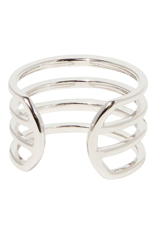 Anillo Pytho - Oro blanco y diamantes