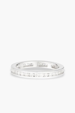 Anillo Princière - Oro blanco y diamantes