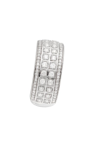 Anillo Voie Sacrée - Oro blanco y diamantes