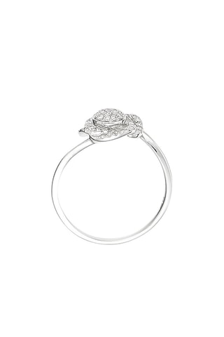 Anillo Jolie Fleur - Oro blanco y diamantes