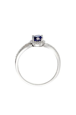 Anillo Bleu Nuit  -  Oro blanco, zafiro y diamantes