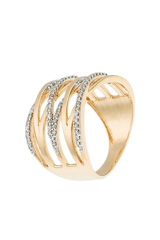 Anillo Entrelacs Magique - 
Oro amarillo y diamantes