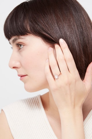 Anillo Goute Rose - Oro rosa y diamantes