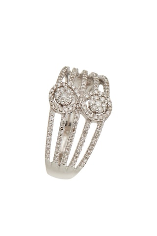 Anillo Gracieuse - Oro blanco y diamantes