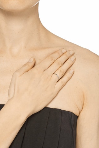 Alianza Noces de Diamant - Oro blanco y diamantes