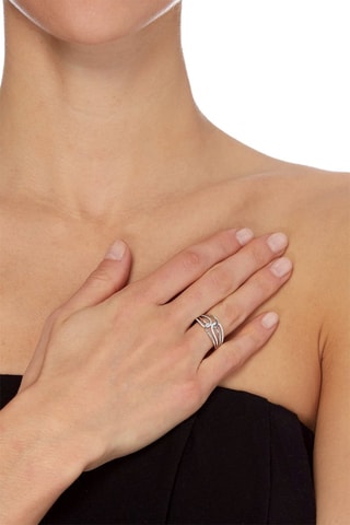 Anillo Amour Passion - Oro blanco y diamantes