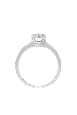 Solitario Brillant Luciana  -  Oro blanco y diamantes