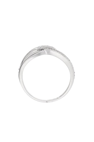 Anillo Doubles Boucles - Oro blanco y diamantes