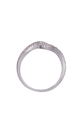 Anillo Ondulation - Oro blanco y diamantes