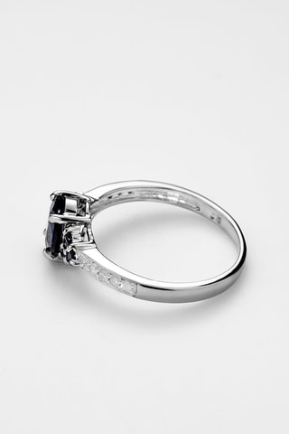 Anillos Tilos - Oro blanco, diamantes y zafiros