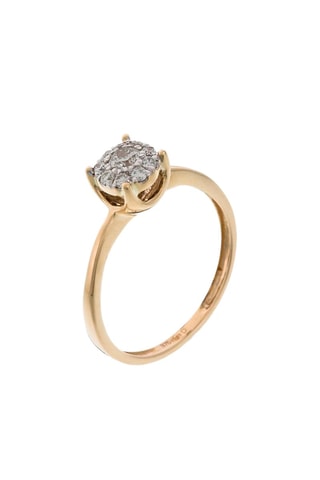 Anillo Brillant Luciana - 
Oro amarillo y diamantes