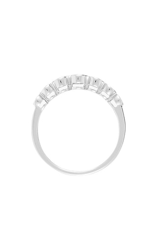 Alianza Couronne de diamants  -  Oro blanco y diamantes