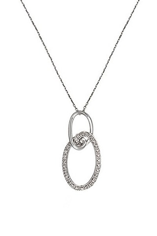 Colgante Unisson - Oro blanco y diamantes