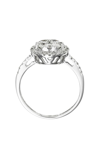 Bague Pompadour - Or blanc et diamants