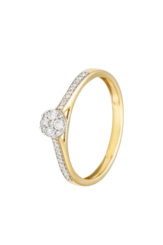 Anillo Love, always - Oro amarillo y diamantes