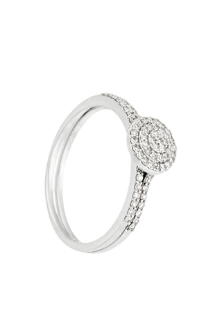 Bague duo Amour d'Antan - Or blanc et diamants