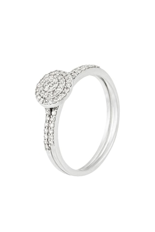 Bague duo Amour d'Antan - Or blanc et diamants