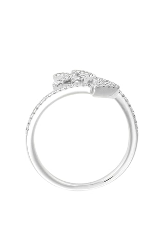 Anillo Halimède - Oro blanco y diamantes