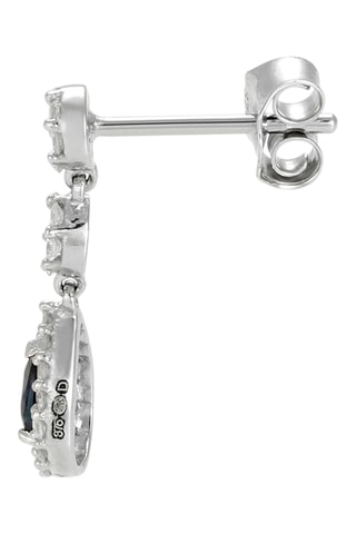 Pendientes Historia - Oro blanco, diamantes y zafiros