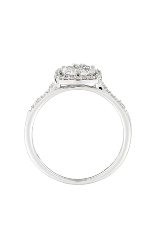 Bague Quadra - Or blanc et diamants