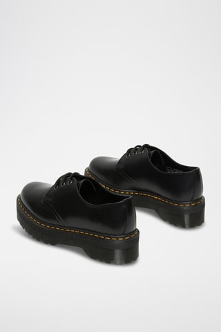 Babies à plateformes en cuir 1461 - Noir