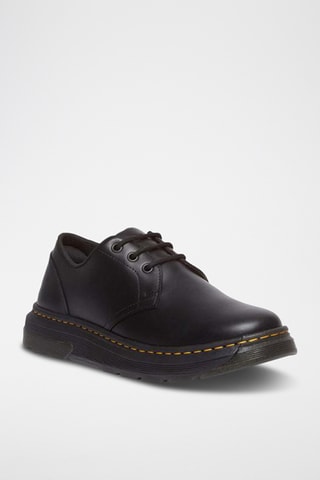 Babies en cuir Crewson - Noir