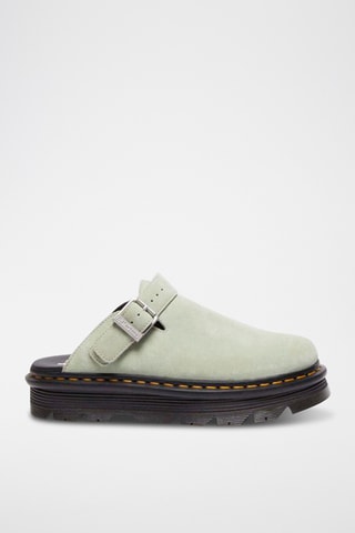 Mules en cuir Zebzag - Vert amande