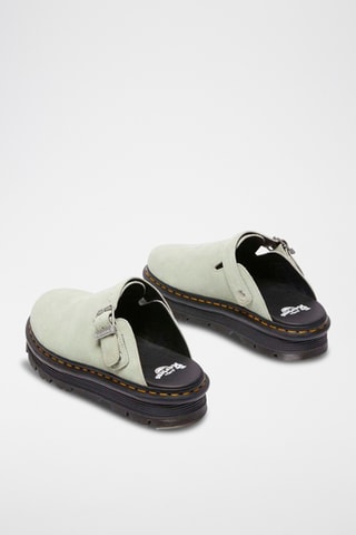 Mules en cuir Zebzag - Vert amande