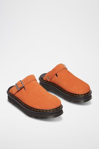 Mules en cuir Zebzag - Orange