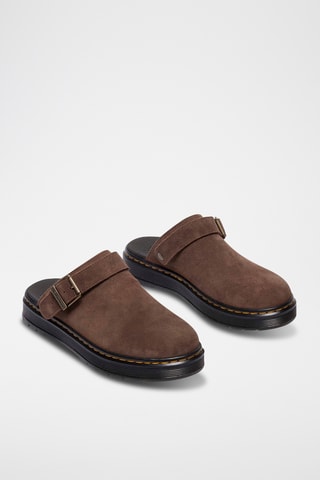 Mules en nubuck rookline - Marron
