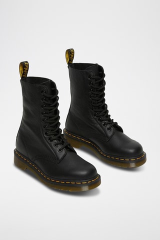 Bottines montantes en cuir 1490 - Noir