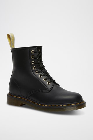 Bottines en cuir végan 1460 - Noir