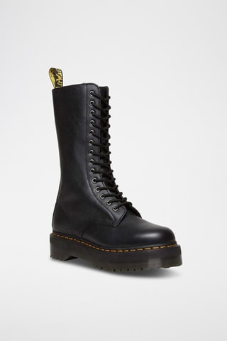 Bottines montantes en cuir Lisa - Noir