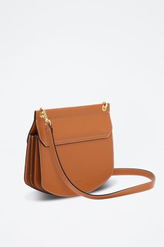 Leren Schoudertas - Camel