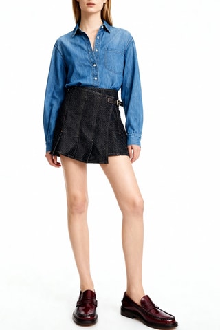 Biologisch Katoenen Wikkelrok - Zwart