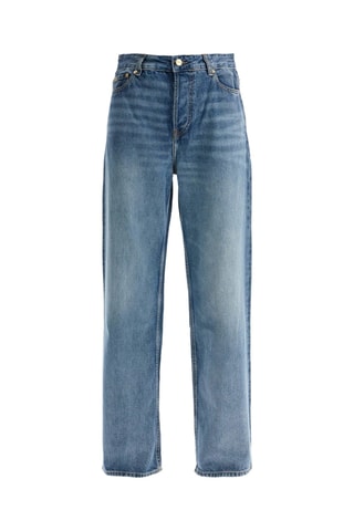 Biologisch Katoenen Jeans Hoge Taille - Blauw